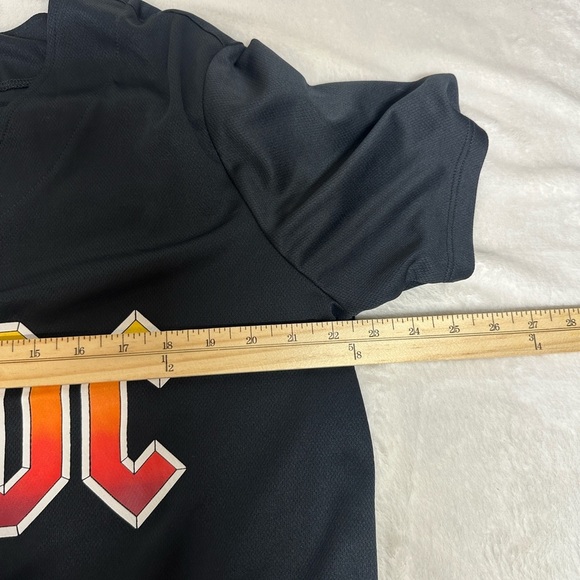 AC/DC Black Button Down Shirt with Red and Yellow Logo unisex - Picture 5 of 8